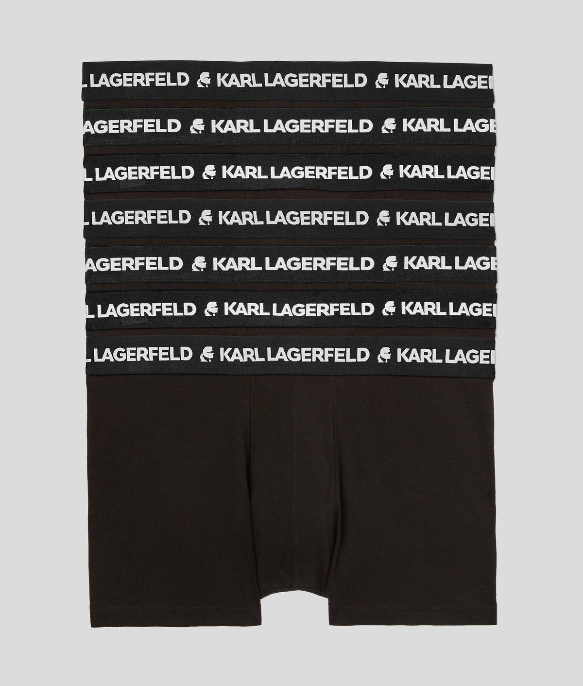 Karl Lagerfeld Mens Logo Trunk Boxers Set In Black