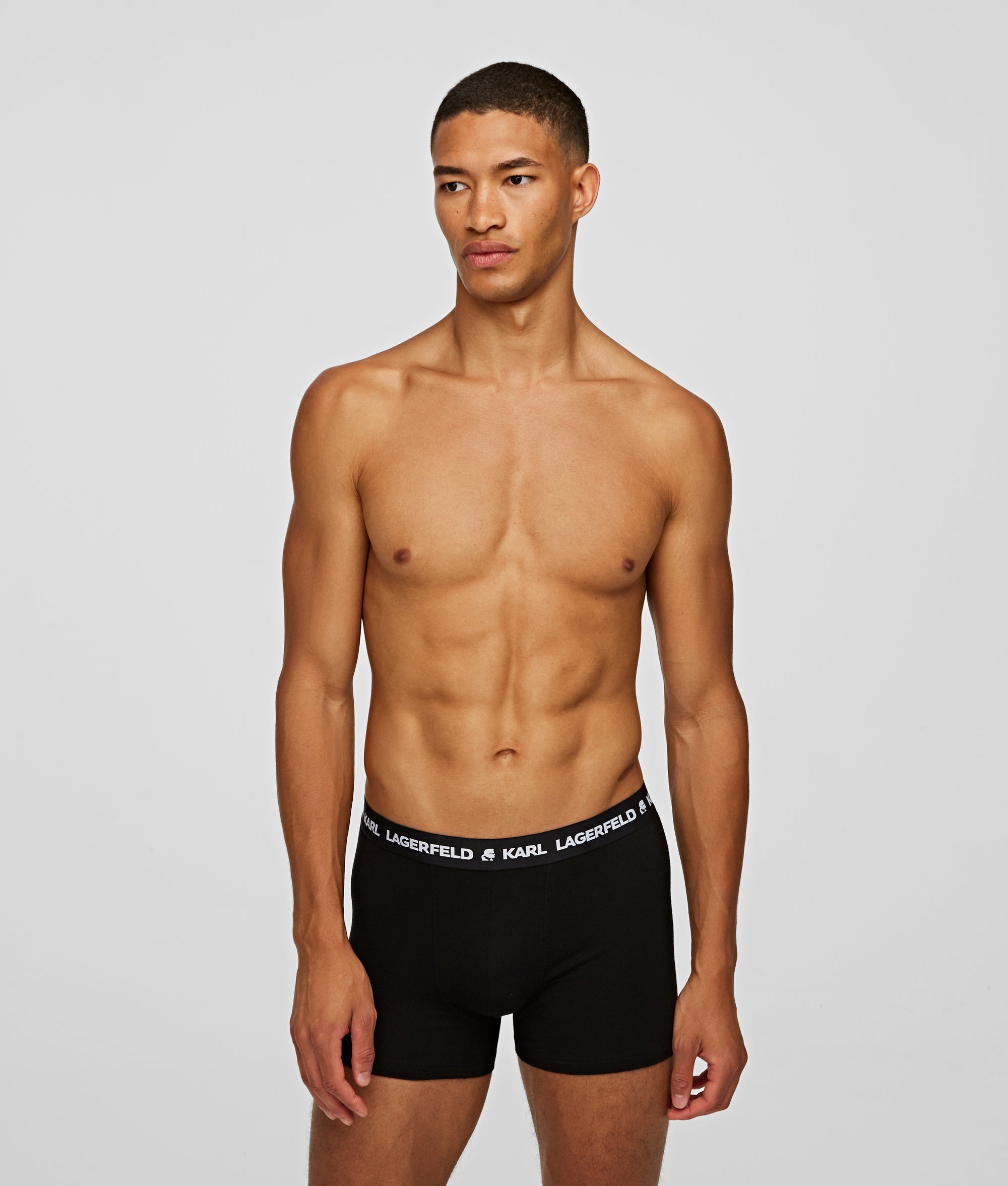 Karl Lagerfeld Mens Logo Trunk Boxers Set In Black