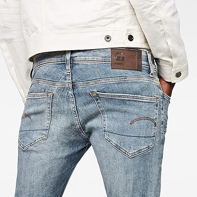 G-Star Raw Mens Deconstructed Super Slim Lt Aged Destroy