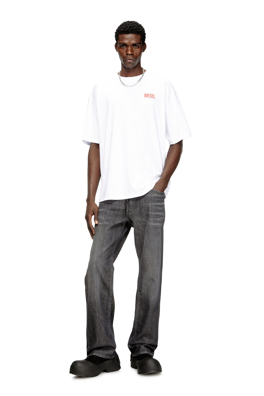 Diesel Mens M T-Box Bisk Relaxed T-Shirt In White