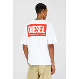 Diesel Mens T-Box Bisk Relaxed T-Shirt In White