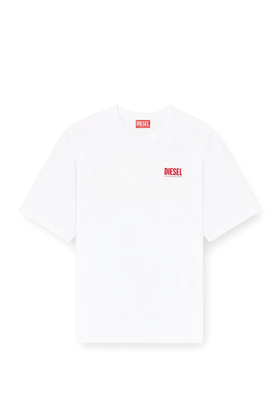Diesel Mens M T-Box Bisk Relaxed T-Shirt In White