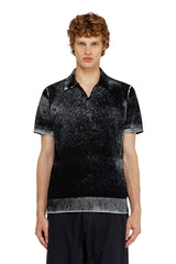 Diesel Mens Lawrie Knitwear Golfer In Charcoal Black