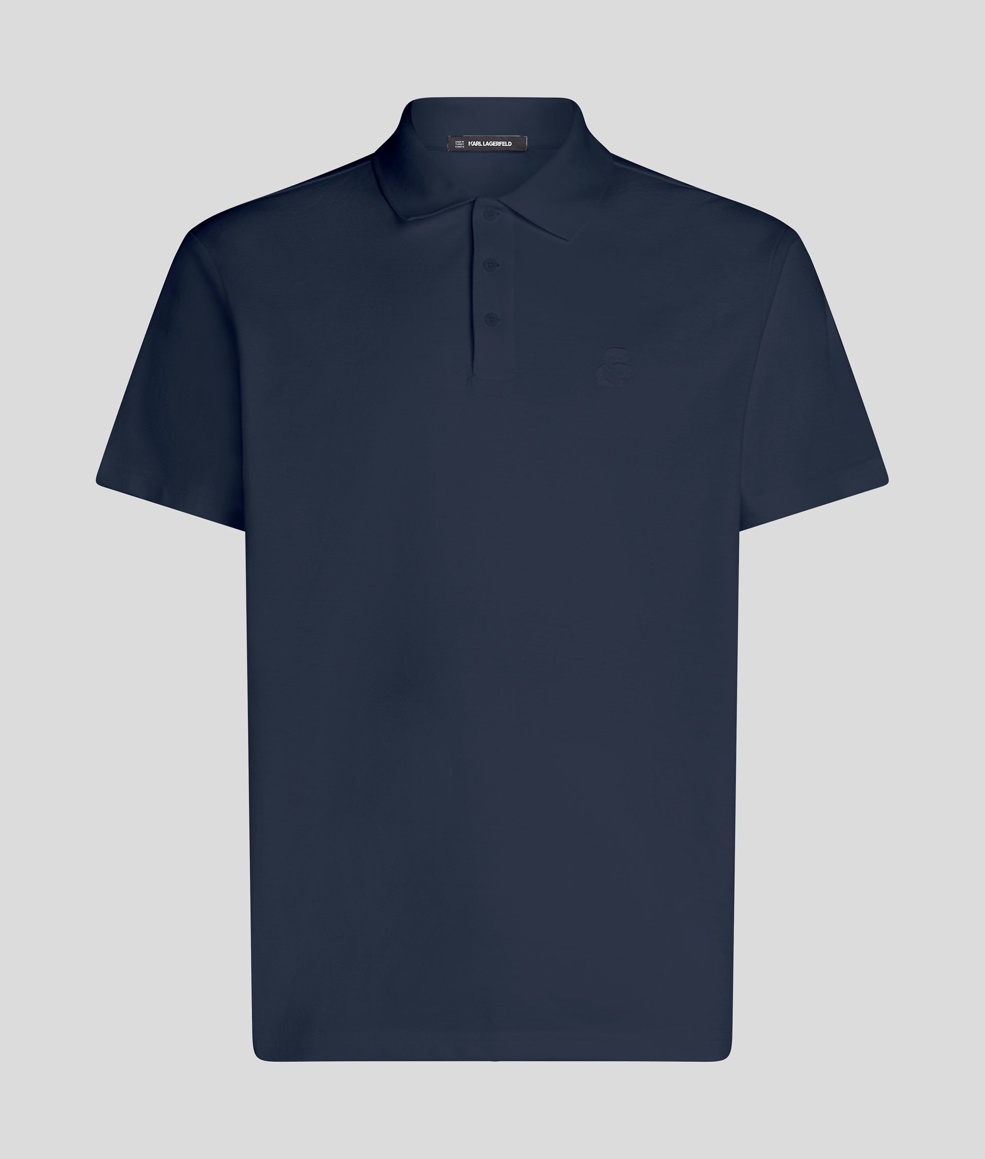 Karl Lagerfeld Mens Kameo Logo Golfer In Navy