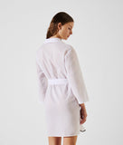 Karl Lagerfeld Signature Beach Dress For Women In White