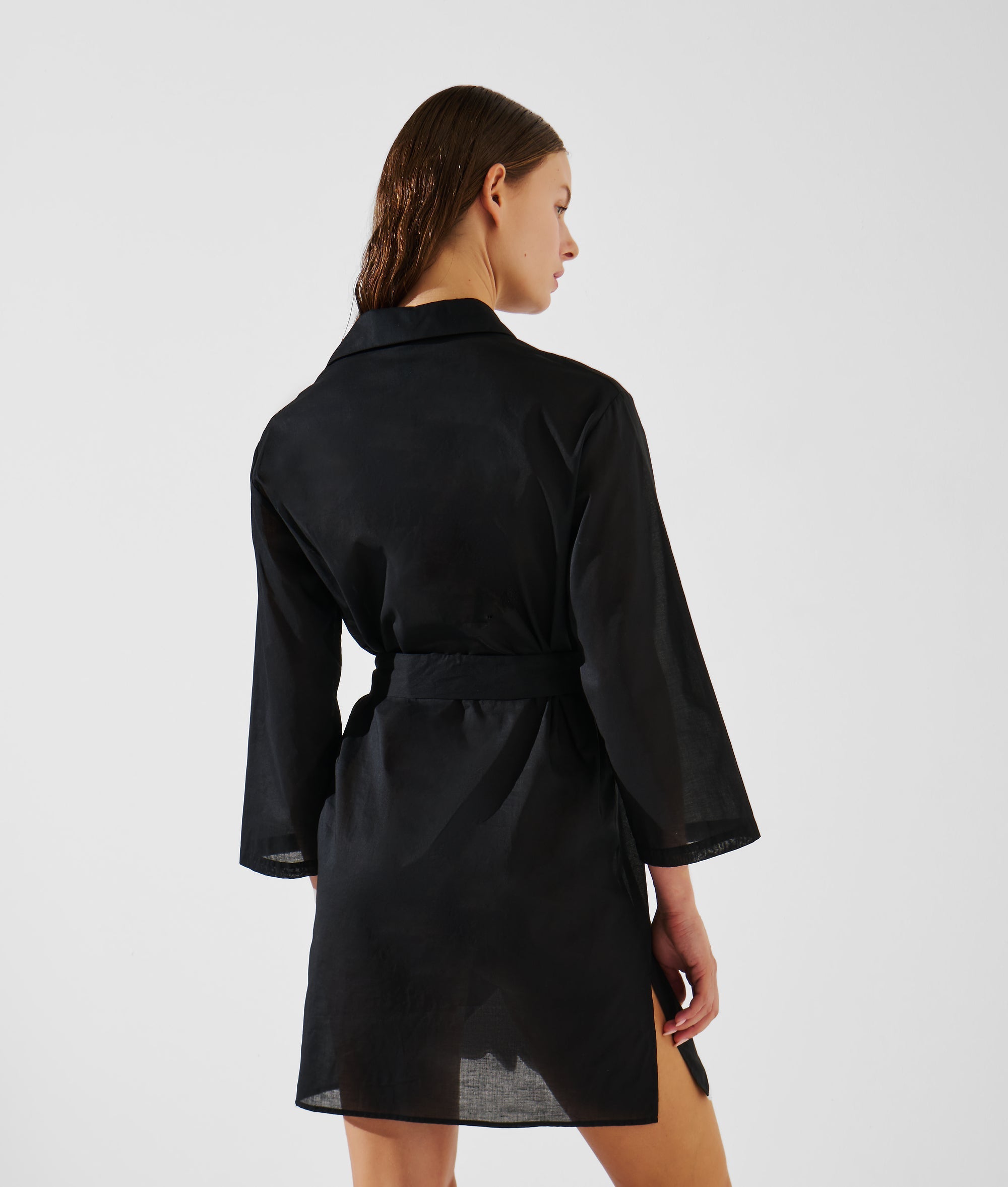 Karl Lagerfeld Signature Beach Dress For Women In Black