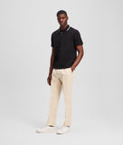 Karl Lagerfeld Mens W/Contrast Detail Golfer In Black