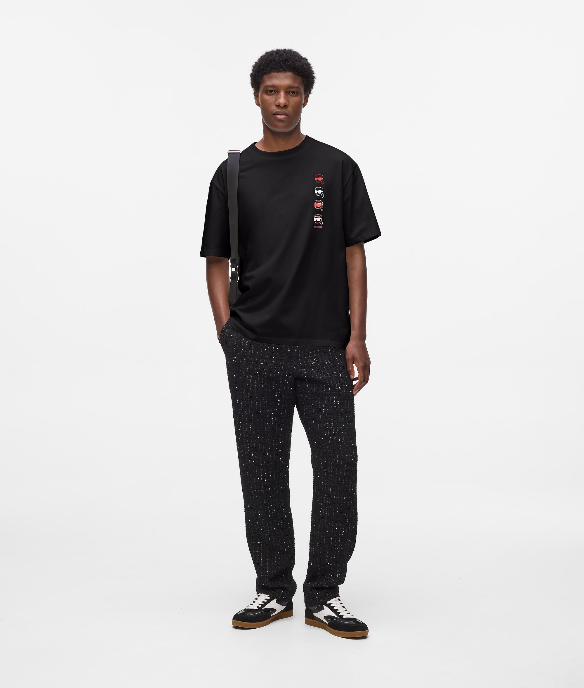 Karl Lagerfield Mens Ikon T-Shirts In Black