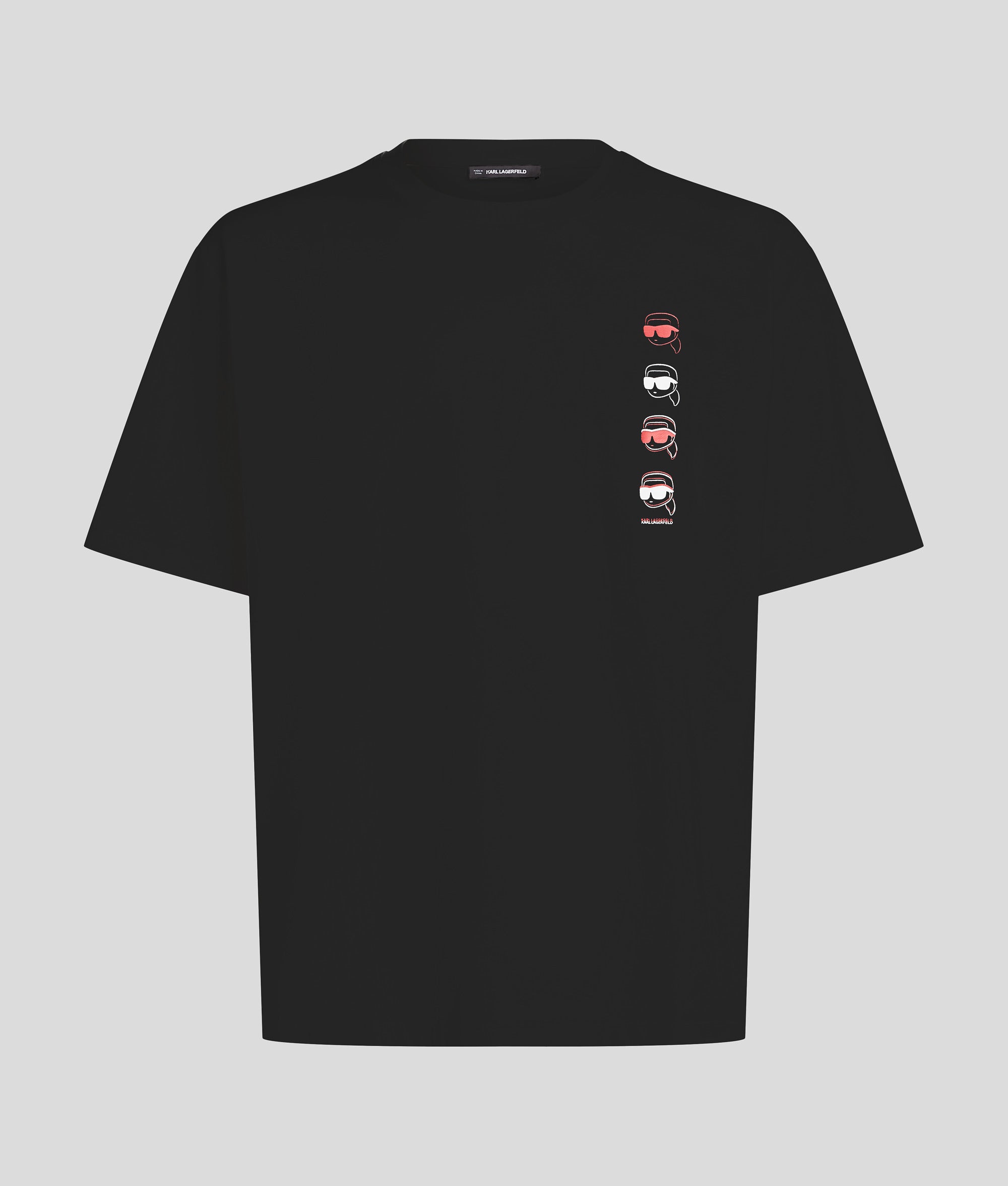 Karl Lagerfield Mens Ikon T-Shirts In Black
