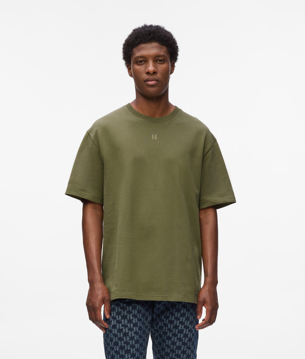 Karl Lagerfeld Mens Golfers In Olive