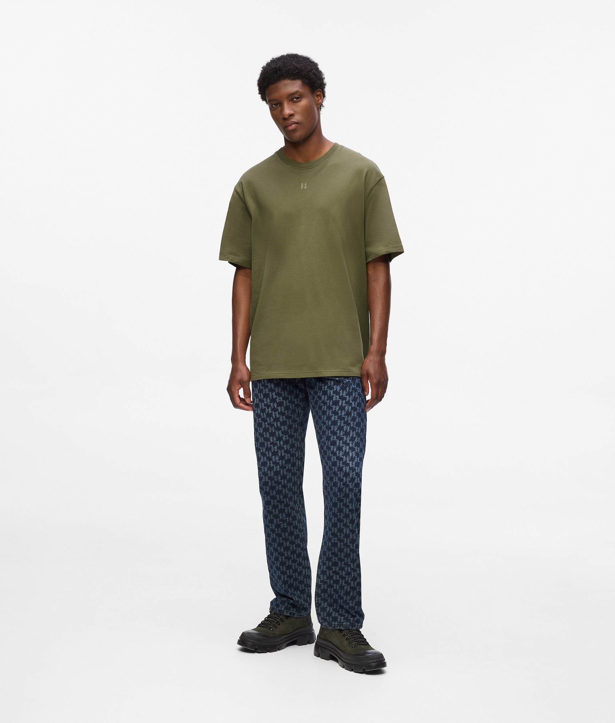 Karl Lagerfeld Mens Golfers In Olive