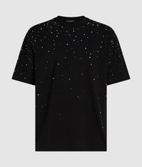 Karl Lagerfeld Mens Rhinestone T-Shirt In Black