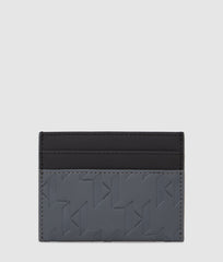 Karl Lagerfeld K Monogram Mens Weatherproof Card Holder In Grey & Black