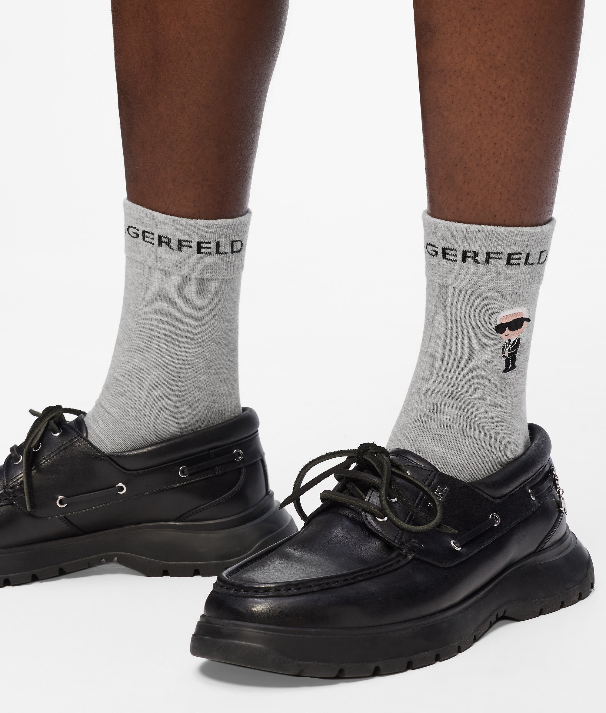 Karl Lagerfeld 3 Pack Socks Set In Black & White