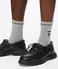 Karl Lagerfeld 3 Pack Socks Set In Black & White