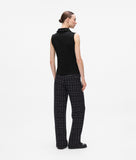 Karl Lagerfeld Womens Logo Boucle Polo In Black