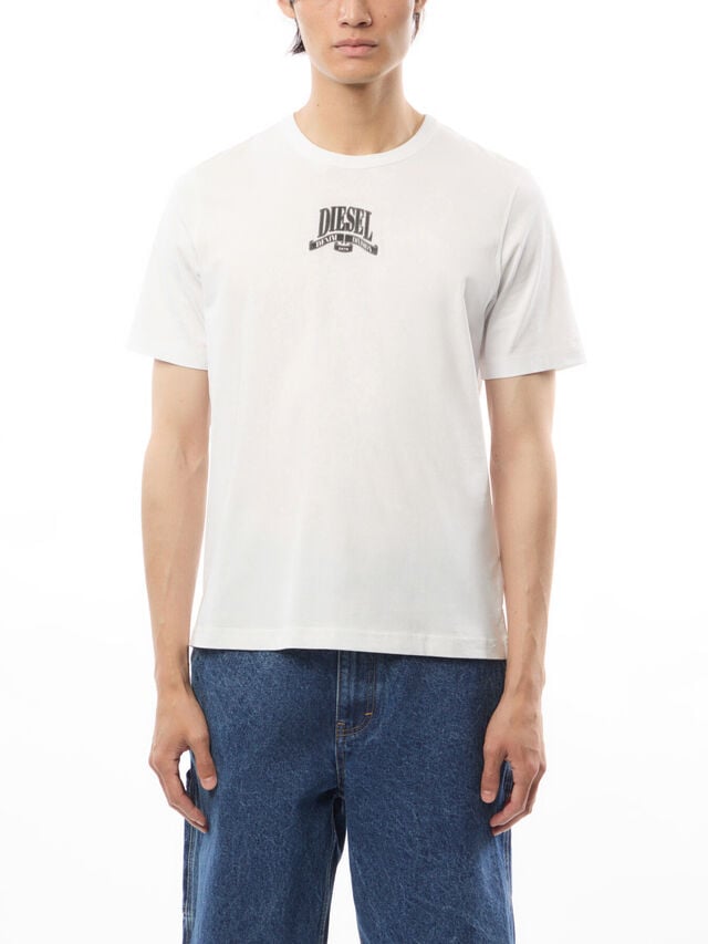 Diesel A150200Grai M -T-Adjust -K10 T-Shirt 100 White