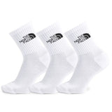 The North Face Unisex Adults Everyday 3 Pack Crew Sock In White