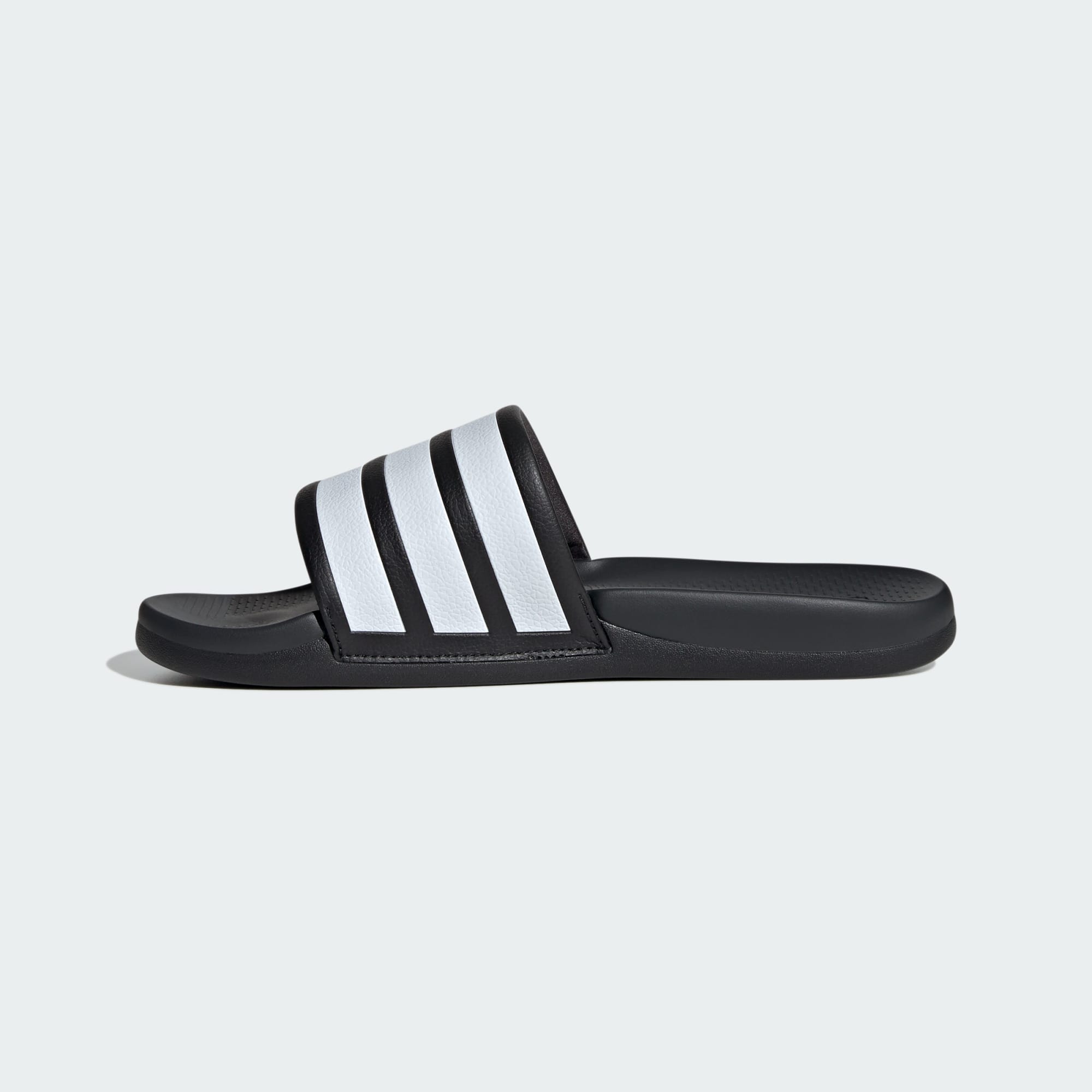 Adidas Black Adilette Comfort 2.0 Slides
