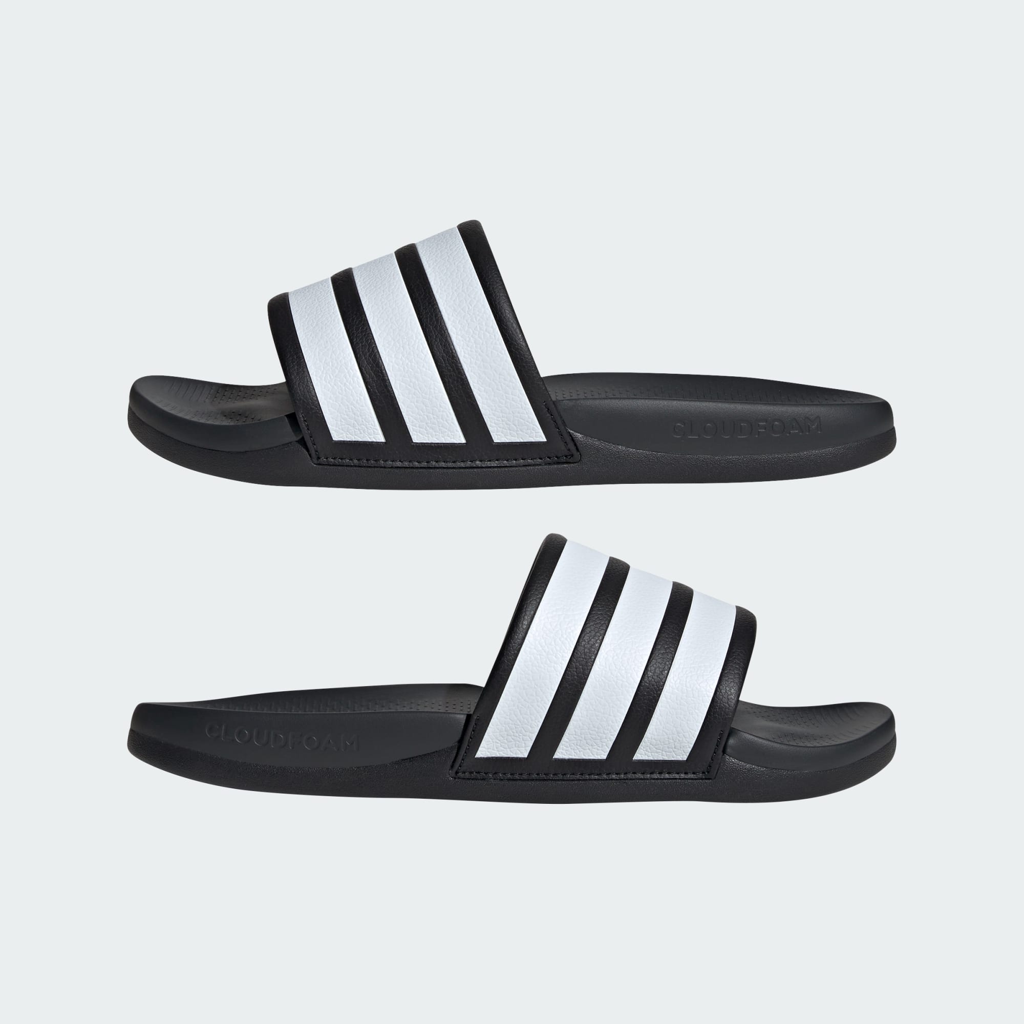 Adidas Black Adilette Comfort 2.0 Slides