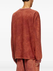 Diesel Mens T-Boxt-Ls Relaxed T-Shirt In Brick