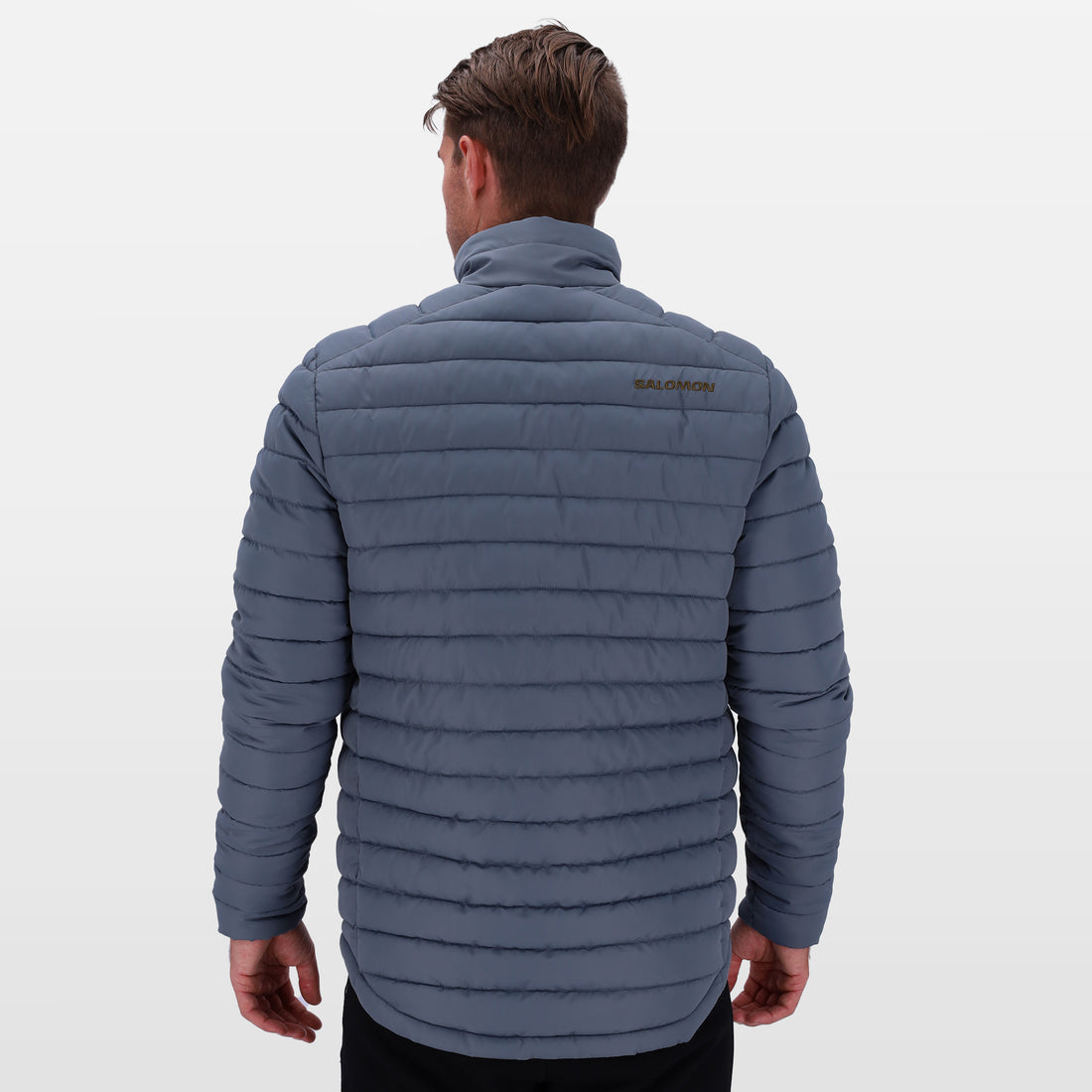 Salomon Mens Agenta Reversible Jacket In Basalt/Dark Olive