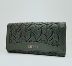 Bossi Womens Alessia Rouged Purse In Green