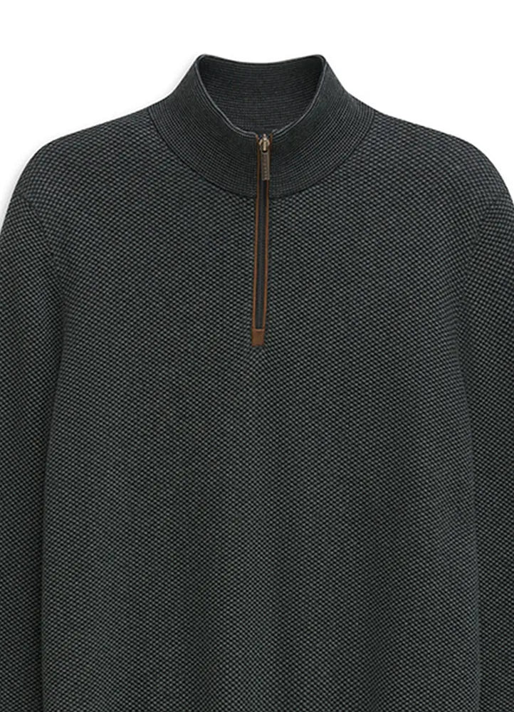 Bugatti Mens 1/1 Sleeve 150 Sweater In Green