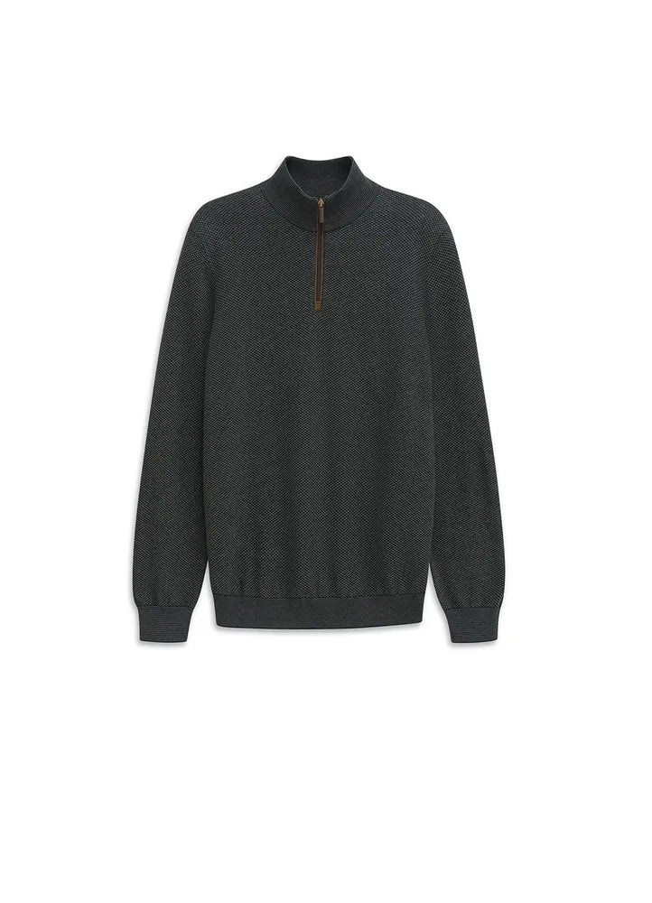 Bugatti Mens 1/1 Sleeve 150 Sweater In Green