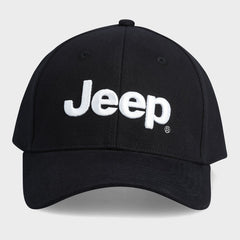 Jeep Unisex Basic Branded Peak Headwear Black