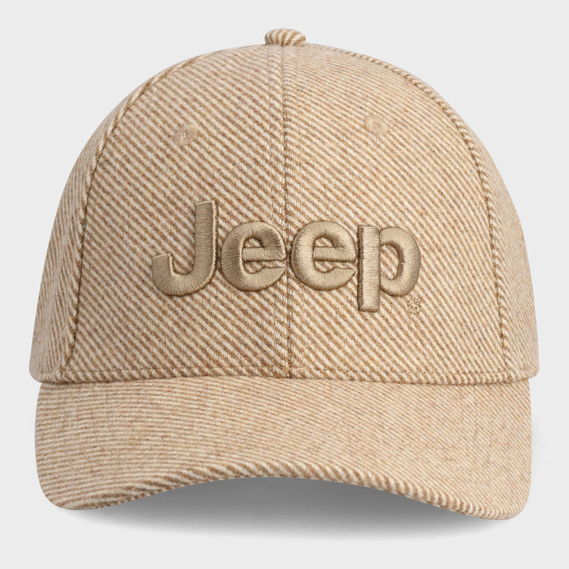 Jeep Unisex Basic Branded Peak Headwear Stone