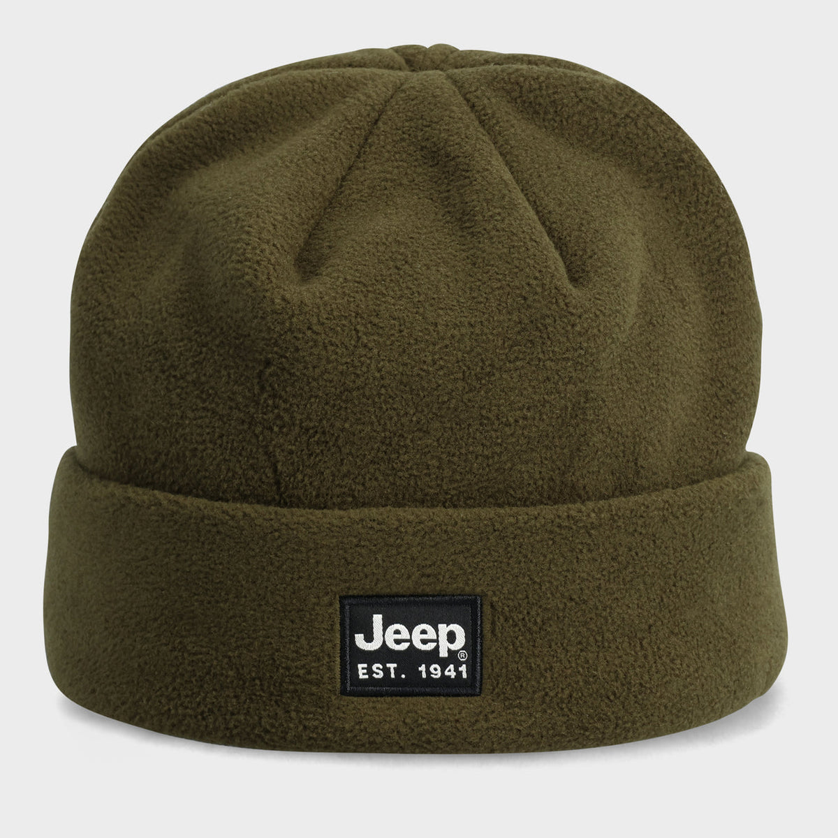 Jeep Unisex Polar Fleece Beanie Headwear Green