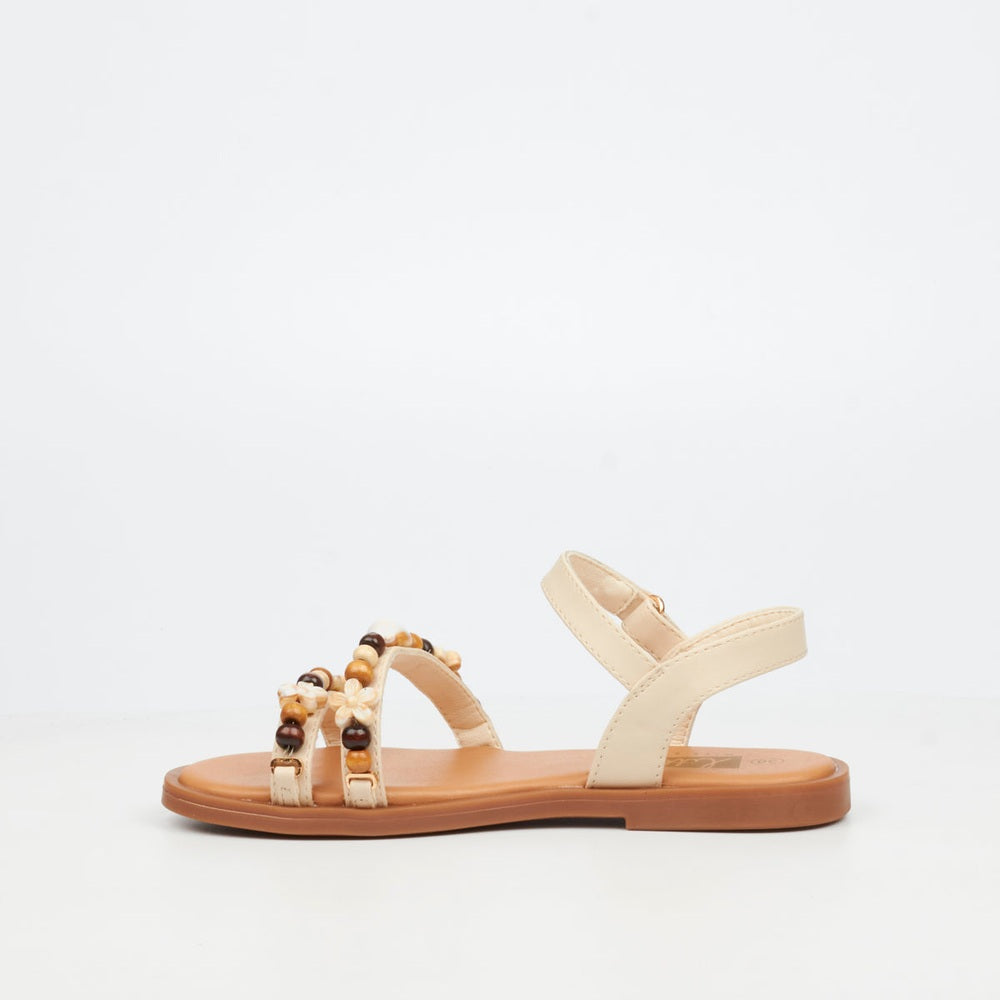 Little Miss Black Girls Anna 1 Sandals In Natural