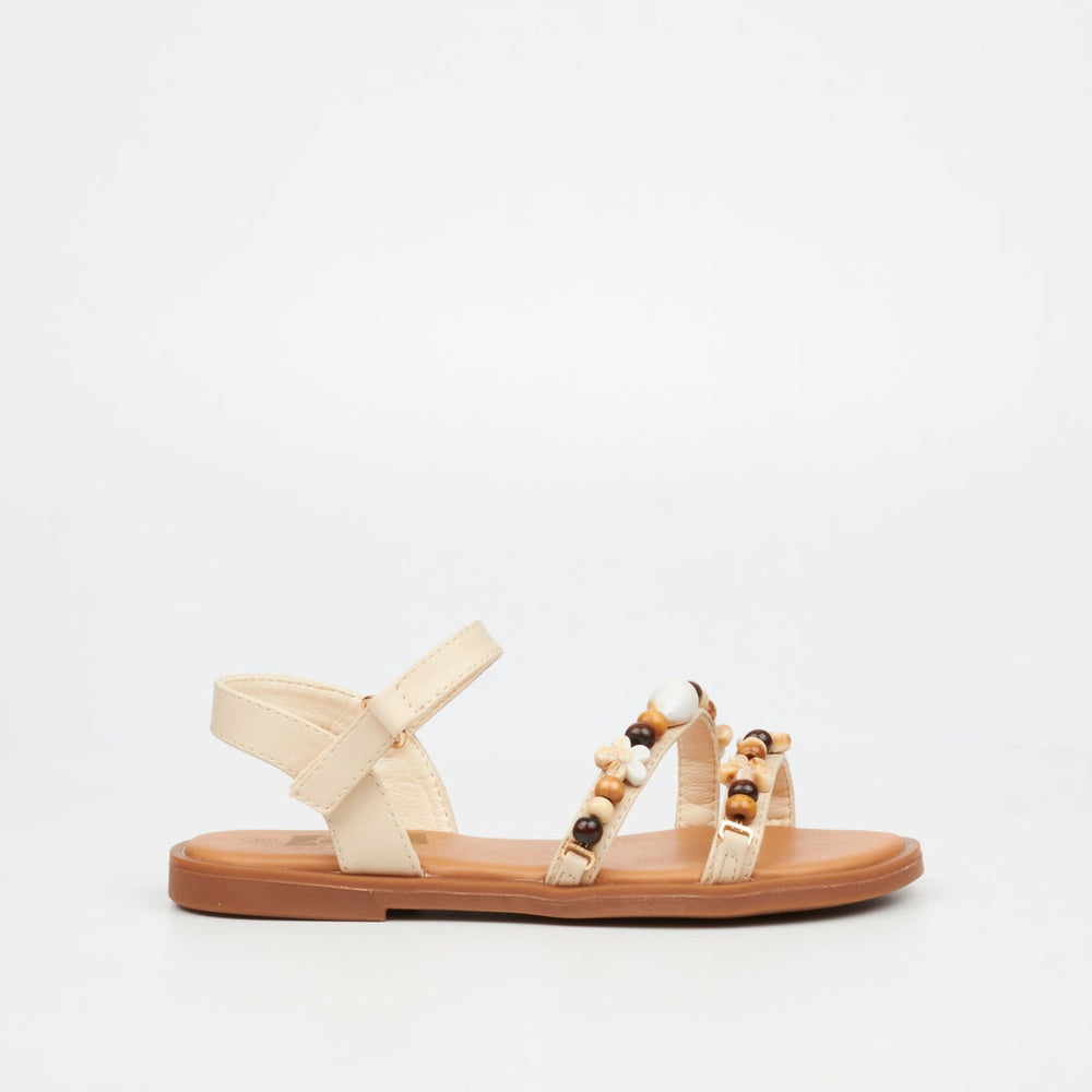 Little Miss Black Girls Anna 1 Sandals In Natural