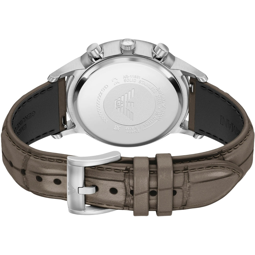 Emporio Armani Mens Arch Chrono Watch In Grey