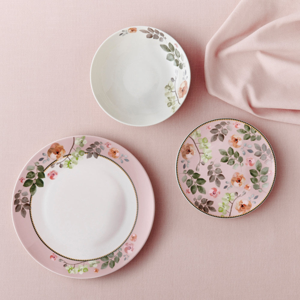 Maxwell & Williams Arcadia 12 Piece Dinner Set In Pink