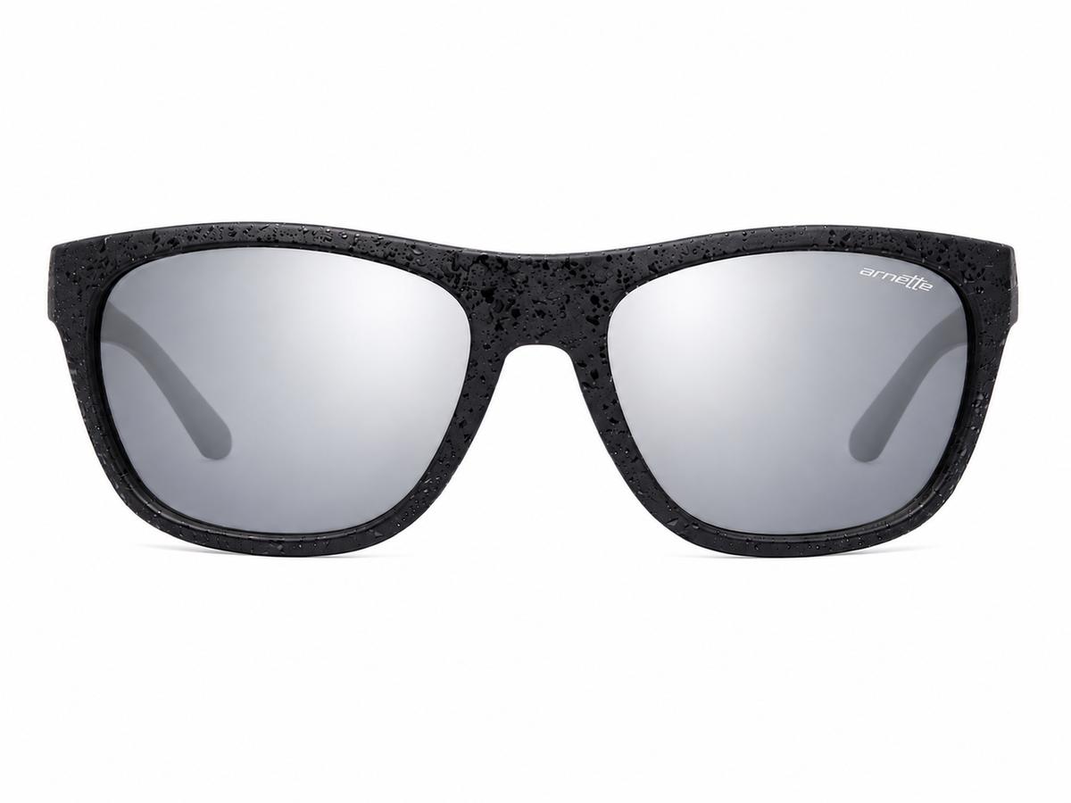 Arnette Fire Drill Lite Frame Silver Mirror Lense Sunglasses In Black