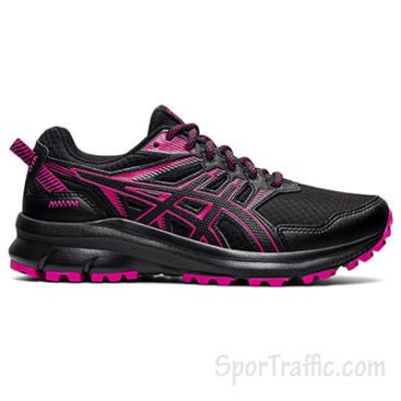 Asics Womens Trail Scout 2 Shoes In Black/Fuchsia Red