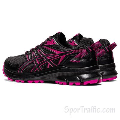 Asics Womens Trail Scout 2 Shoes In Black/Fuchsia Red