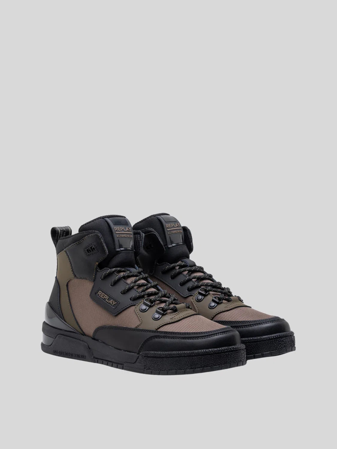 Replay Mens Astro Speed X Millitary Green/Black Sneakers