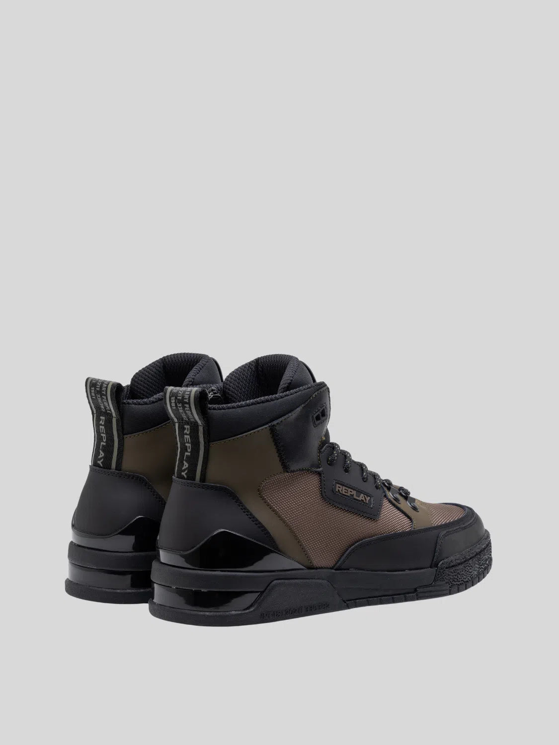 Replay Mens Astro Speed X Millitary Green/Black Sneakers