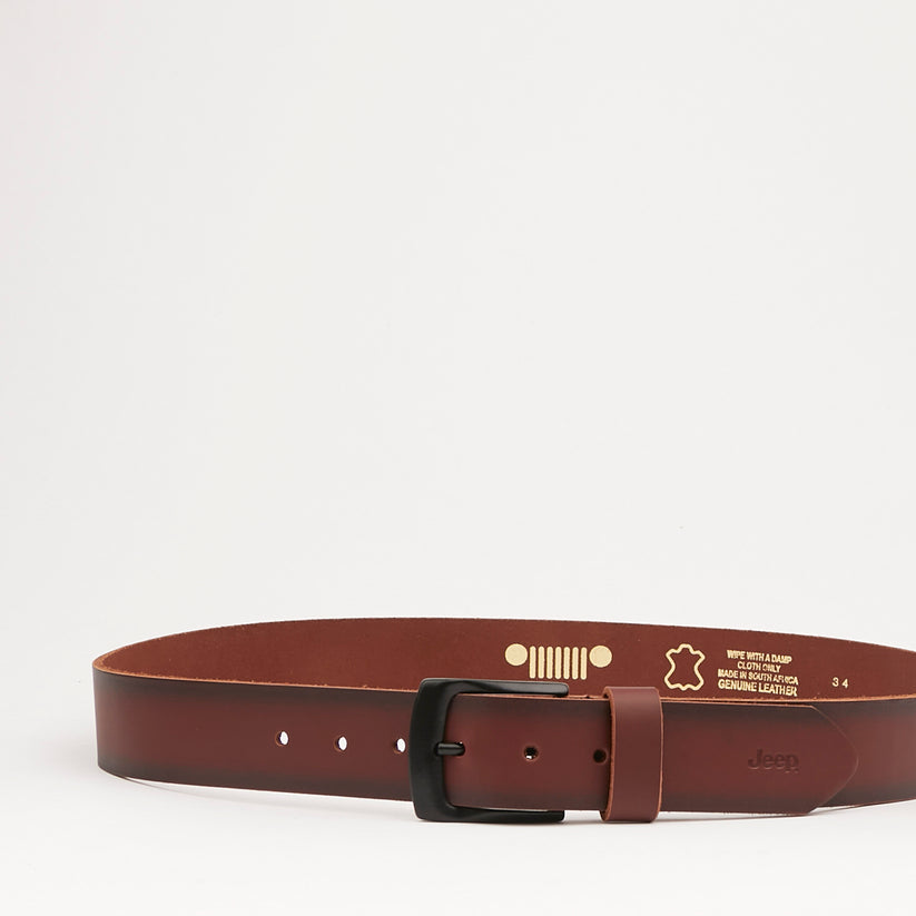 Jeep Mens Formal Belt Chocolate