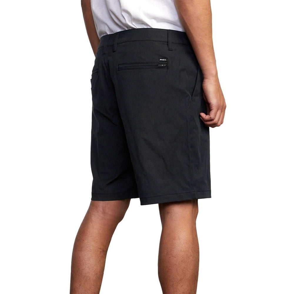 Rvca Mens Back In Hybrid Shorts In Black