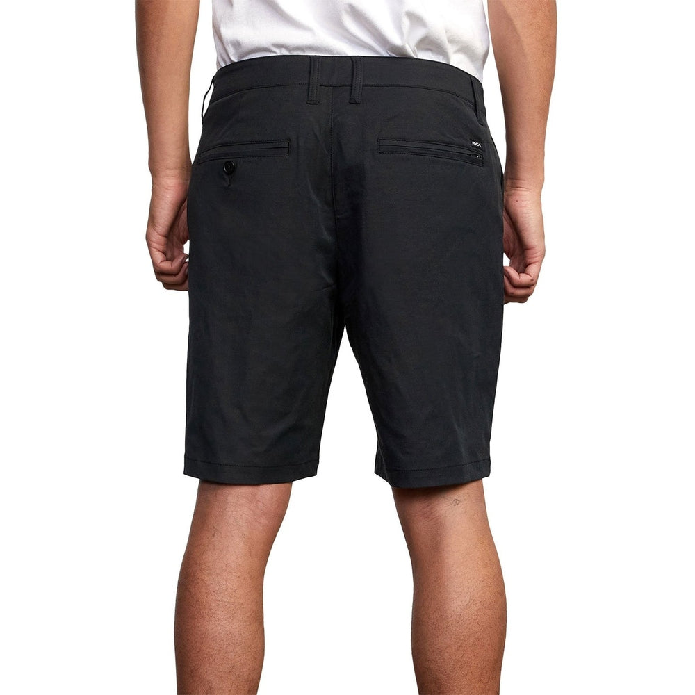 Rvca Mens Back In Hybrid Shorts In Black