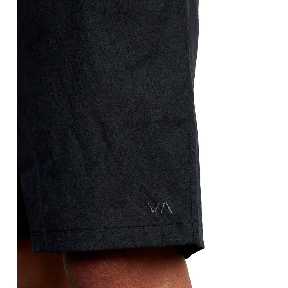 Rvca Mens Back In Hybrid Shorts In Black