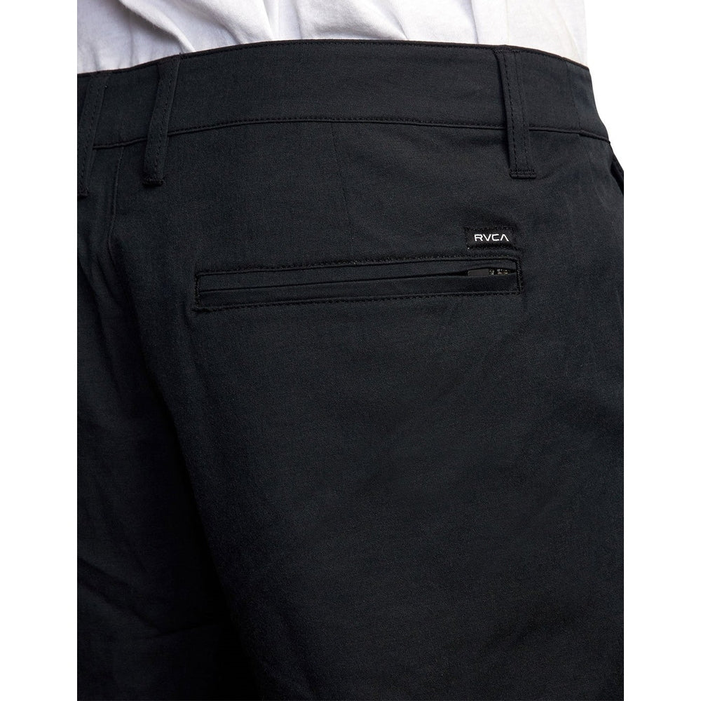 Rvca Mens Back In Hybrid Shorts In Black