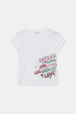 Guess Girls T-Shirt In White