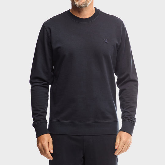 Hurley Mens Everyday Crew Sweatshirt Black