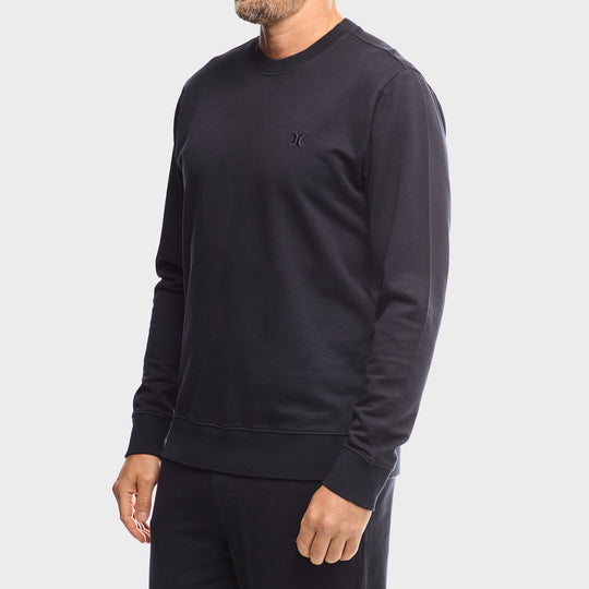Hurley Mens Everyday Crew Sweatshirt Black