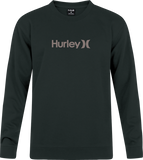 Hurley Mens One And Only Crew Sweatshirts Black